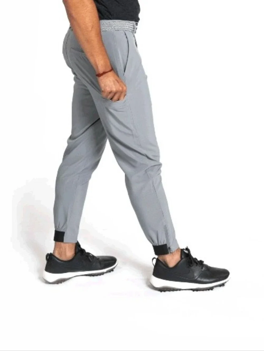Primo  Performance Stretch Ankle Zip Gray Golf Pants